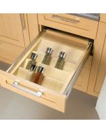 Spice Divider (White) - Fits Best in B18, B33, B36 or DB36-3 Cleveland - Town Sell Cabinets