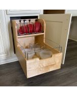 Food Storage Container Organizer w/ Soft-Close - Fits Best in B24 Cleveland - Town Sell Cabinets