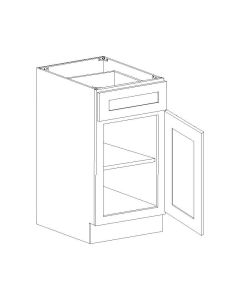 Summit Shaker White Base Cabinet 18" Cleveland - Town Sell Cabinets