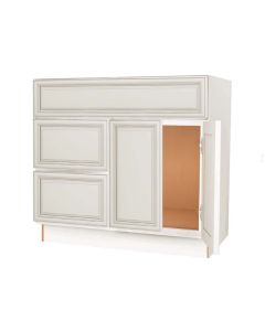 V3621D-L - Vanity Sink Base Drawer Left Cabinet 36" Cleveland - Town Sell Cabinets