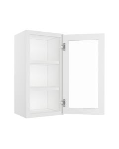Bristol Linen Wall Open Frame Glass Door Cabinet 15"W x 30"H Cleveland - Town Sell Cabinets