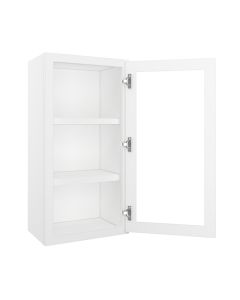 Bristol Linen Wall Open Frame Glass Door Cabinet 18"W x 36"H Cleveland - Town Sell Cabinets