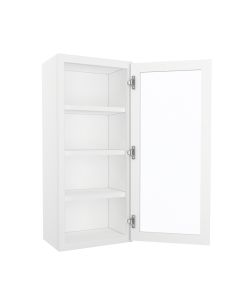 Bristol Linen Wall Open Frame Glass Door Cabinet 18"W x 42"H Cleveland - Town Sell Cabinets