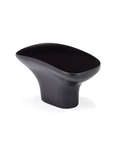 Matte Black Contemporary Metal Knob 1-11/16 in Cleveland - Town Sell Cabinets