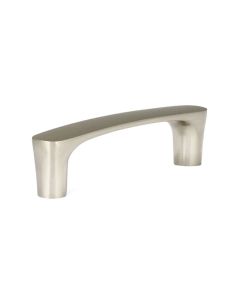 Brushed Nickel Contemporary Metal Pull 4-7/16 in Cleveland - Town Sell Cabinets
