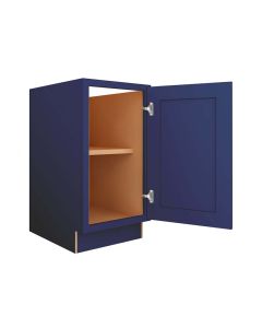 Navy Blue Shaker Base Full Height Door Cabinet 18" Cleveland - Town Sell Cabinets