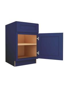 Navy Blue Shaker Base Cabinet 21" Cleveland - Town Sell Cabinets