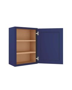 Navy Blue Shaker Wall Cabinet 21"H x 30"H Cleveland - Town Sell Cabinets