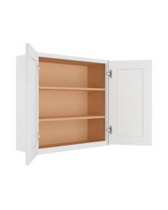 Summit Shaker White Wall Cabinet 30"W x 30"H Cleveland - Town Sell Cabinets