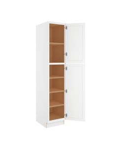 Charleston Linen Utility Cabinet 18"W x 90"H Cleveland - Town Sell Cabinets