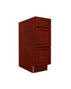 DB12-3 - 3 Drawer Base Cabinet 12" Cleveland - Town Sell Cabinets