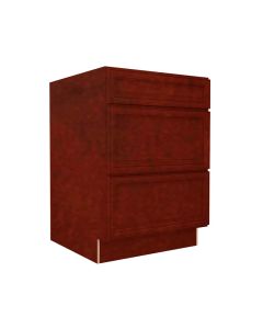 DB24-3 - 3 Drawer Base Cabinet 24" Cleveland - Town Sell Cabinets