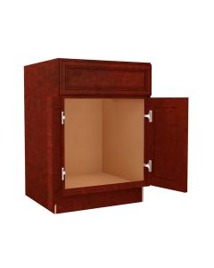 Charleston Cherry Sink Base Cabinet 24"W Cleveland - Town Sell Cabinets