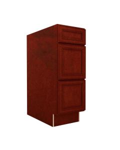 VDB1221-3 - Vanity Drawer Base Cabinet 12" Cleveland - Town Sell Cabinets