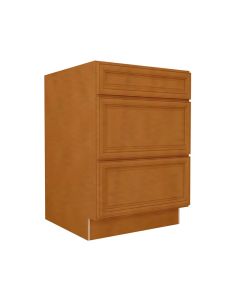 DB24-3 - 3 Drawer Base Cabinet 24" Cleveland - Town Sell Cabinets