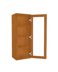 WM1542GDFI - Wall Glass Door Cabinet with Finished Interior 15" x 42" Cleveland - Town Sell Cabinets