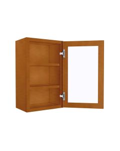 WM1830GDFI - Wall Glass Door Cabinet with Finished Interior 18" x 30" Cleveland - Town Sell Cabinets