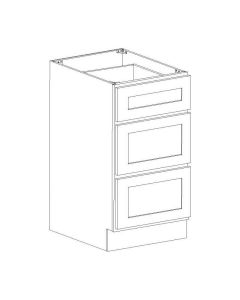 3 Drawer Base Cabinet 15" Cleveland - Town Sell Cabinets