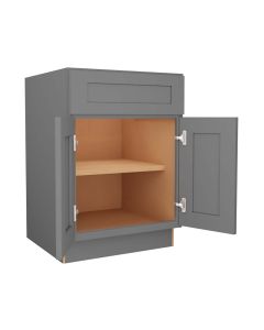 Grey Shaker Elite Base Cabinet 24" Cleveland - Town Sell Cabinets