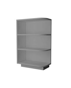 Grey Shaker Elite Base End Shelf Cabinet Left 12"W Cleveland - Town Sell Cabinets