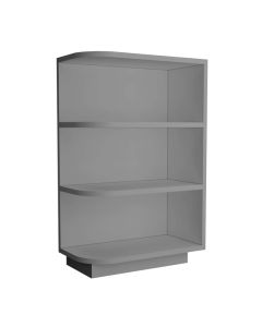 Grey Shaker Elite Base End Shelf Cabinet Right 12"W Cleveland - Town Sell Cabinets
