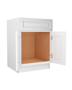 Key Largo White Sink Base Cabinet 24"W Cleveland - Town Sell Cabinets