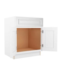 Key Largo White Sink Base Cabinet 27"W Cleveland - Town Sell Cabinets