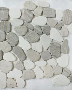 12" x 12" Moonlight Pebble Stone Mosaic Cleveland - Town Sell Cabinets
