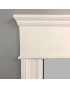 80" Traditional Style Primed Door Header Cleveland - Town Sell Cabinets