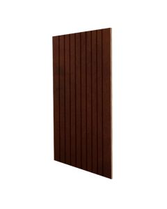 Shaker Espresso Shiplap Plywood Panel 96"W x 42"H Cleveland - Town Sell Cabinets