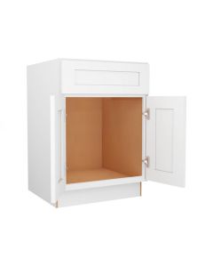 Colorado Shaker White Sink Base Cabinet 24"W Cleveland - Town Sell Cabinets