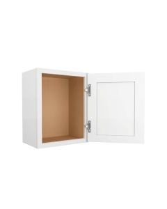 Shaker White Elite Wall Cabinet 18"W x 18"H Cleveland - Town Sell Cabinets
