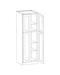 York Linen Utility Cabinet 24"W x 84"H Cleveland - Town Sell Cabinets