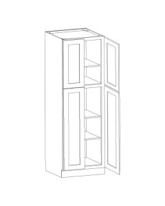 York Linen Utility Cabinet 24"W x 90"H Cleveland - Town Sell Cabinets