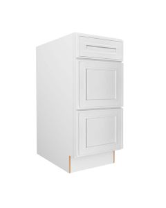 Craftsman White Shaker Vanity Drawer Base Cabinet 12" Cleveland - Town Sell Cabinets