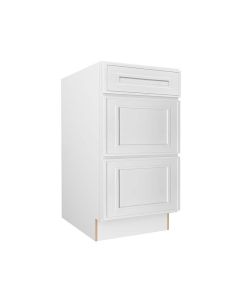 Craftsman White Shaker Vanity Drawer Base Cabinet 18" Cleveland - Town Sell Cabinets