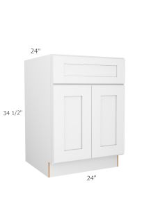 B24 - Double Door / Single Drawer Base Cabinet Cleveland - Town Sell Cabinets