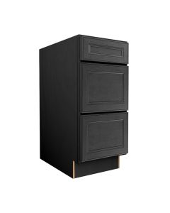 York Driftwood Grey Three Drawer Base Cabinet 12" Cleveland - Town Sell Cabinets