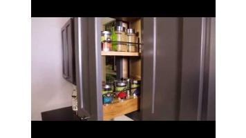 448 Wall Pullout Organizer Overview Cleveland - Town Sell Cabinets