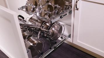 Cookware Organizer Install Cleveland - Town Sell Cabinets